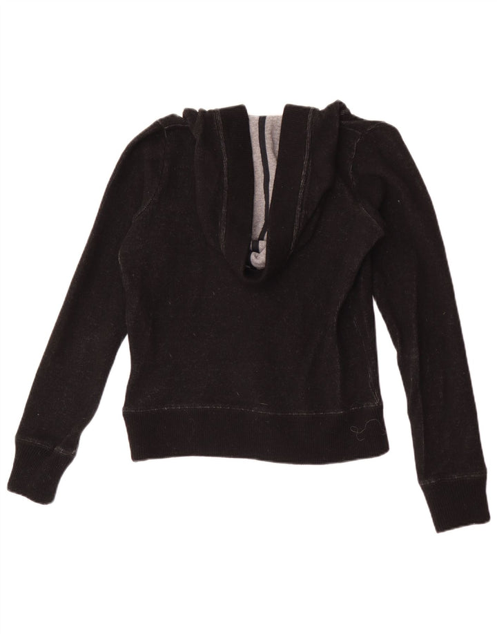 Woolrich Γυναικείο πουλόβερ με κουκούλα UK 10 Small Black Wool