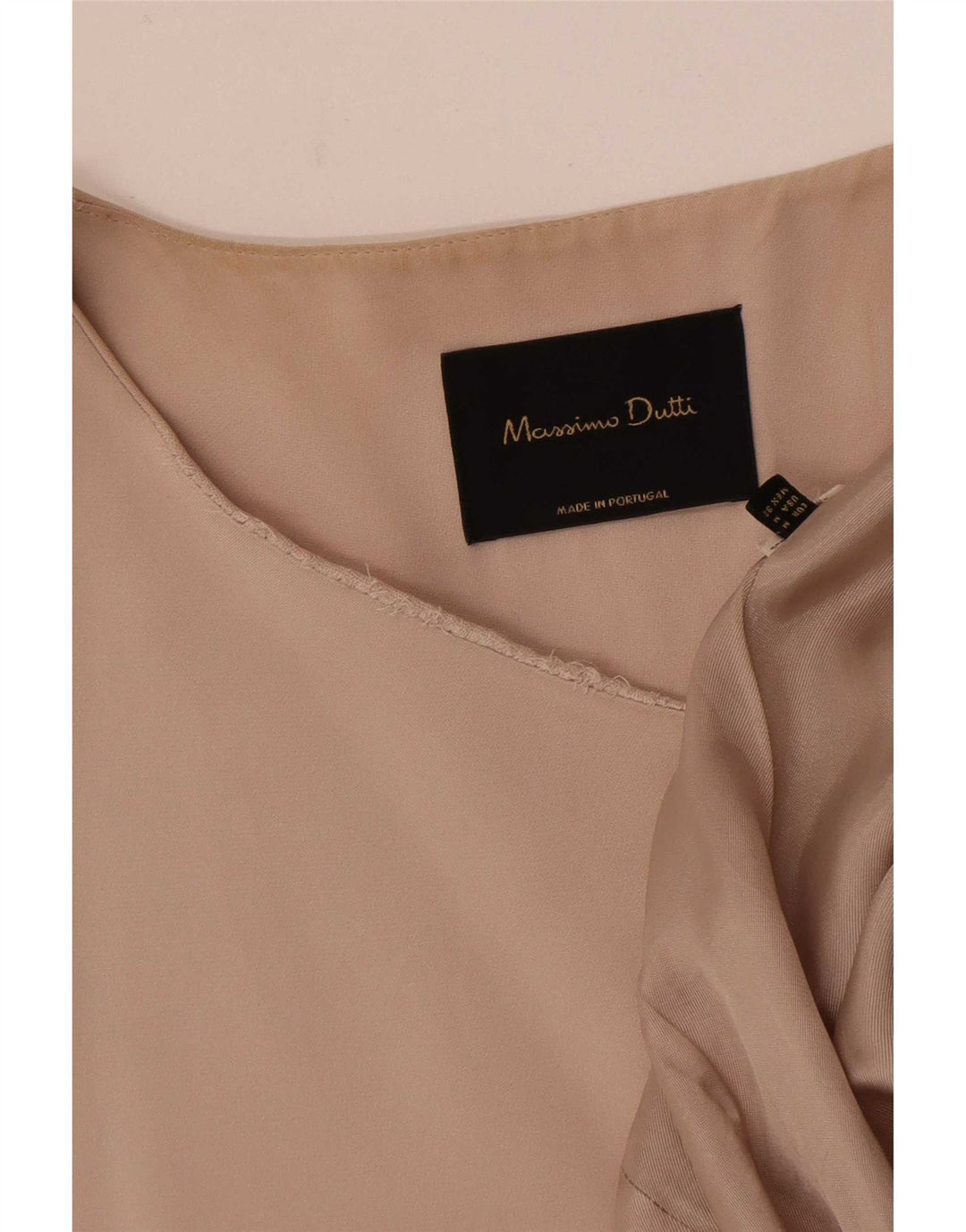 Massimo Dutti γυναικείο αμάνικο σακάκι μακρόστενο UK 14 Medium Beige