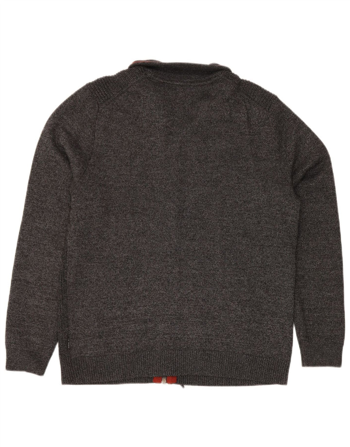 TED BAKER Ανδρική ζακέτα πουλόβερ Size 4 Large Grey Polyester