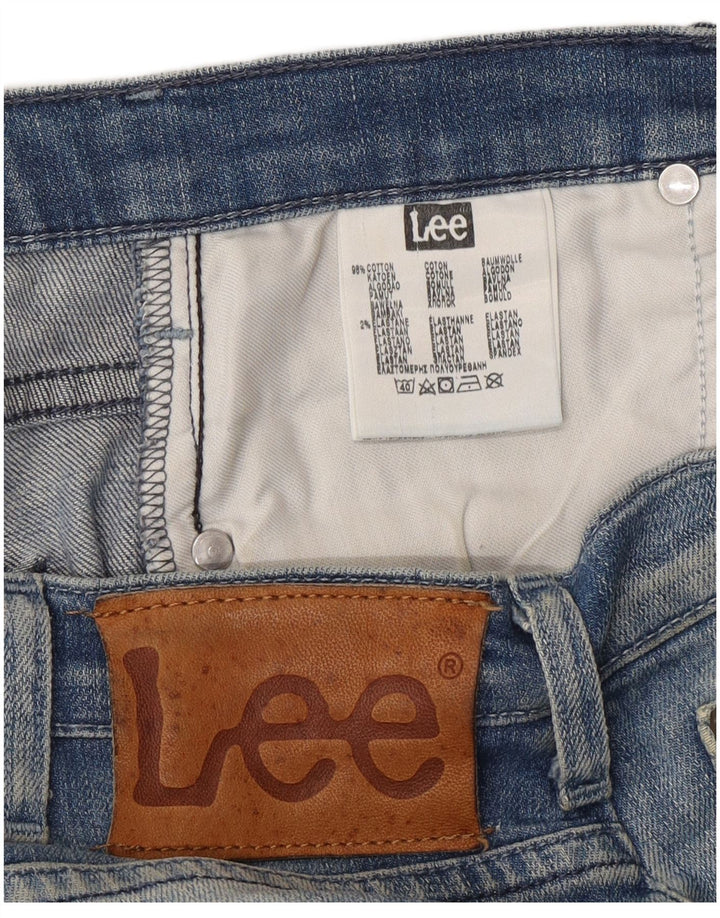 Ανδρικό τζιν σορτς Lee Lowell W30, μεσαίο μπλε βαμβακερό