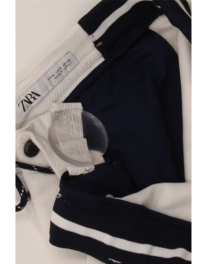 Zara Ανδρικό σορτς κολύμβησης Small White Colourblock Polyester