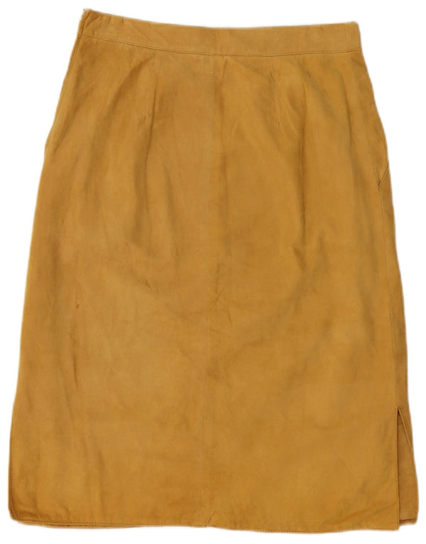 Vintage Γυναικεία Suede Φούστα W28 Medium Beige