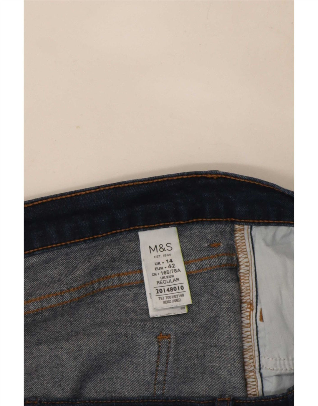 Marks & Spencer Γυναικεία Slim Bootcut Jeans UK 14 Large W32 L29 Navy Blue