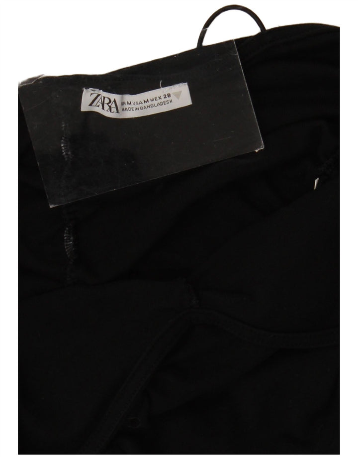 Zara Γυναικείο Mini Slip Dress UK 12 Medium Black