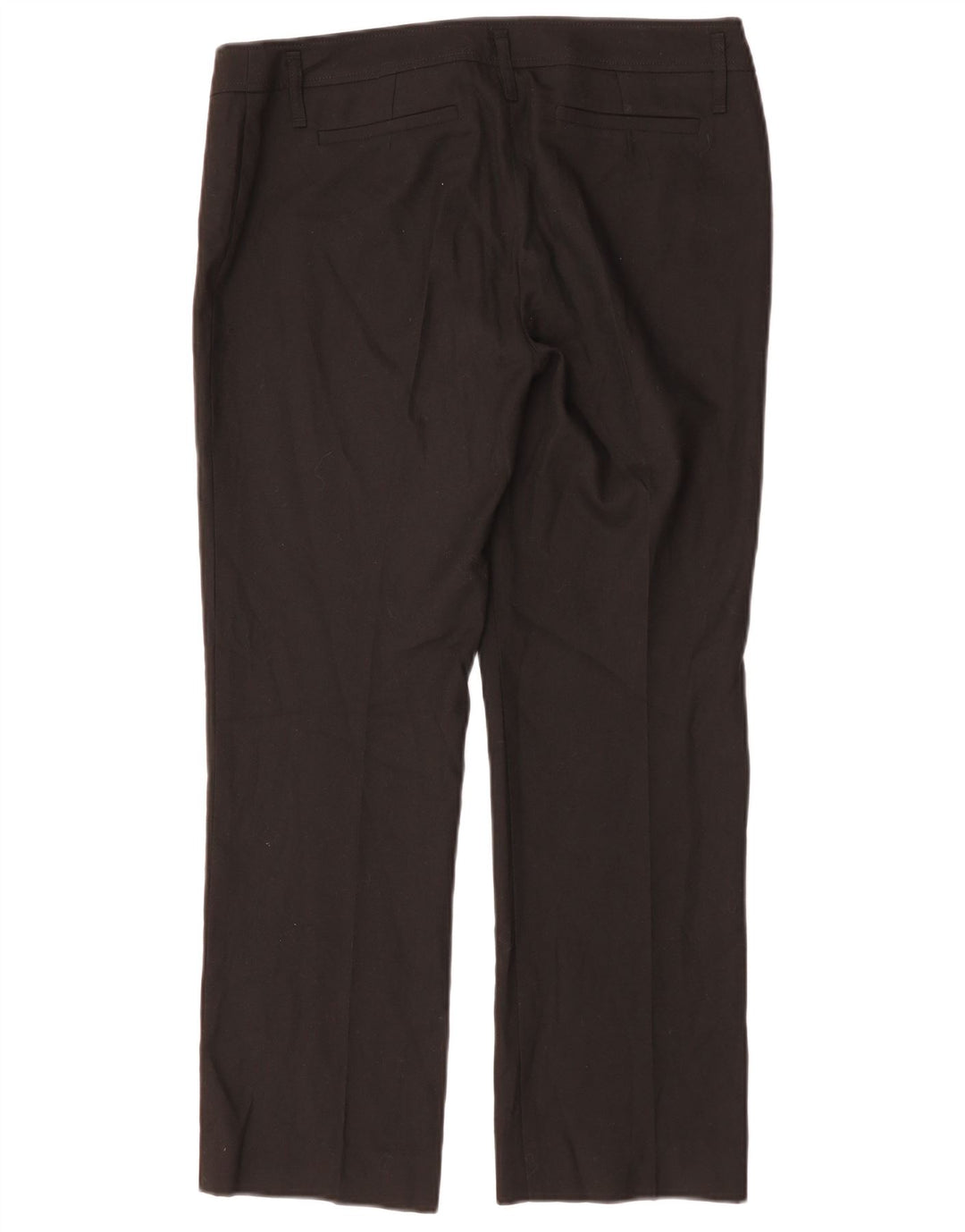 Γυναικείο ίσιο παντελόνι MARELLA UK 14 μεγάλο W34 L28 μαύρο πολυεστέρα