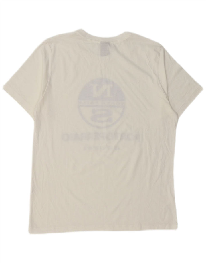 Ανδρικό γραφικό T-Shirt North Sails Top Large White