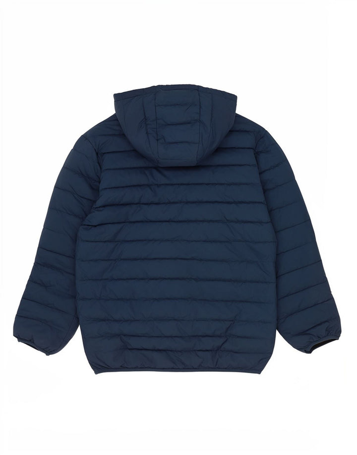 Quiksilver Boys Hooded Jacket 13-14 Years Large Navy Blue Polyester