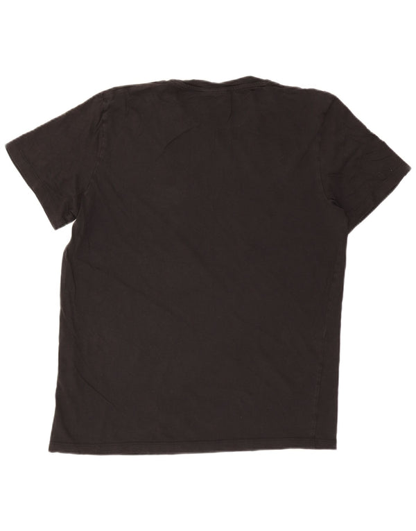 Jack & Jones Ανδρικό γραφικό T-Shirt Top XL Μαύρο βαμβακερό