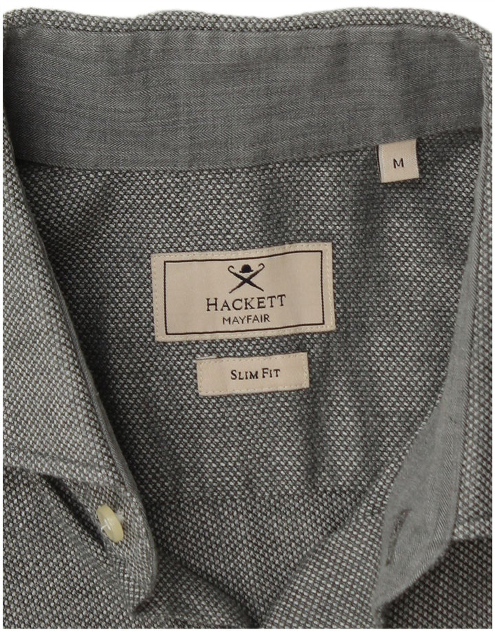 Ανδρικό πουκάμισο HACKETT Slim Fit Μεσαίο γκρι βαμβακερό