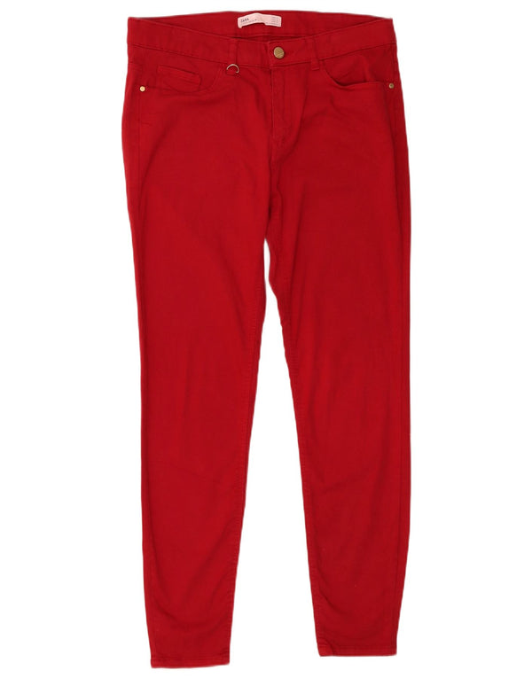 Zara Γυναικείο Skinny Casual Παντελόνι EU 40 Medium W30 L27 Red