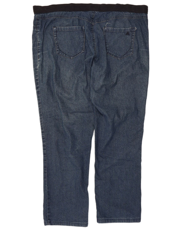 Marks & Spencer Γυναικείο αυτόγραφο Straight Jeans UK 18 XL W44 L29 Blue