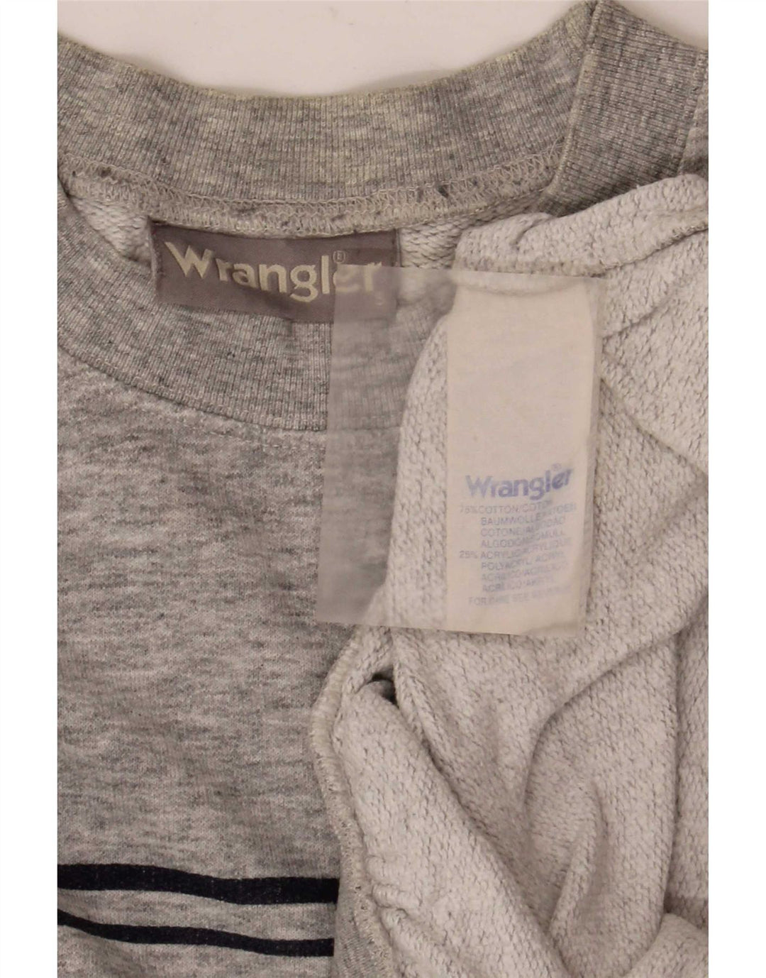 Ανδρικό φούτερ Wrangler Jumper από βαμβακερό μικρό γκρι χρώμα