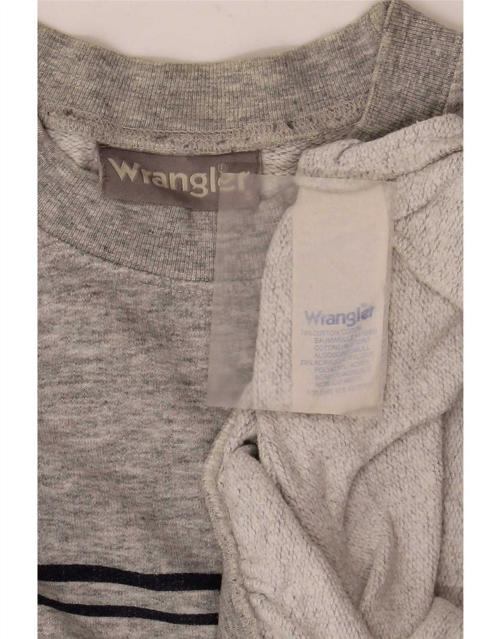 Ανδρικό φούτερ Wrangler Jumper από βαμβακερό μικρό γκρι χρώμα