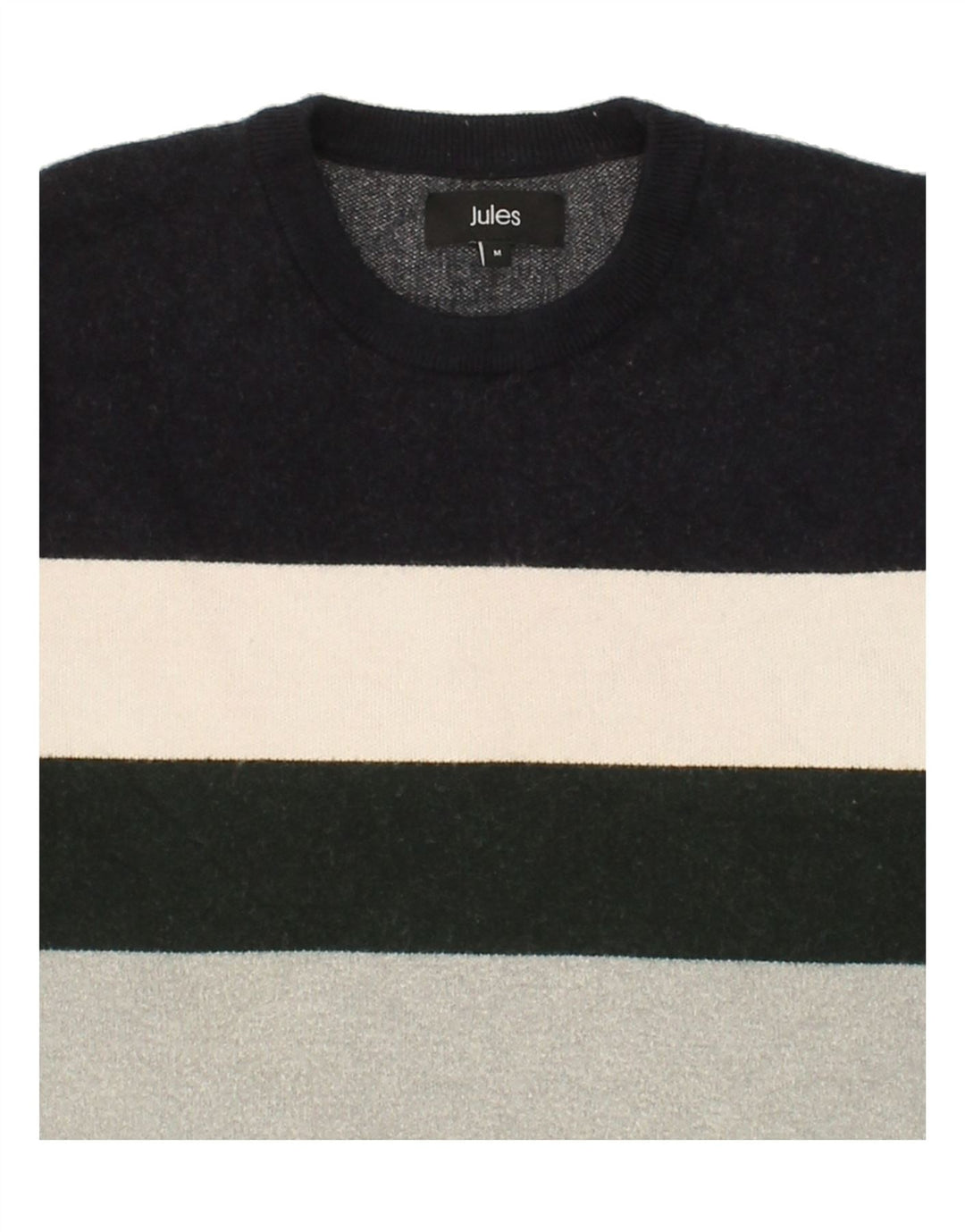 JULES Mens Sweatshirt Jumper Medium Grey Colourblock Viscose Vintage Jules and Second-Hand Jules from Messina Hembry 