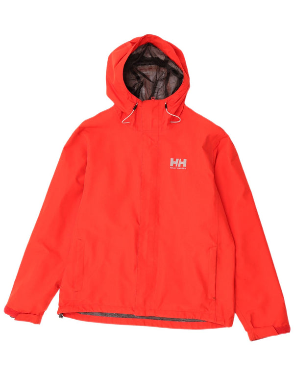 Helly Hansen Ανδρικό μπουφάν βροχής με κουκούλα UK 40 μεγάλο κόκκινο πολυεστέρα
