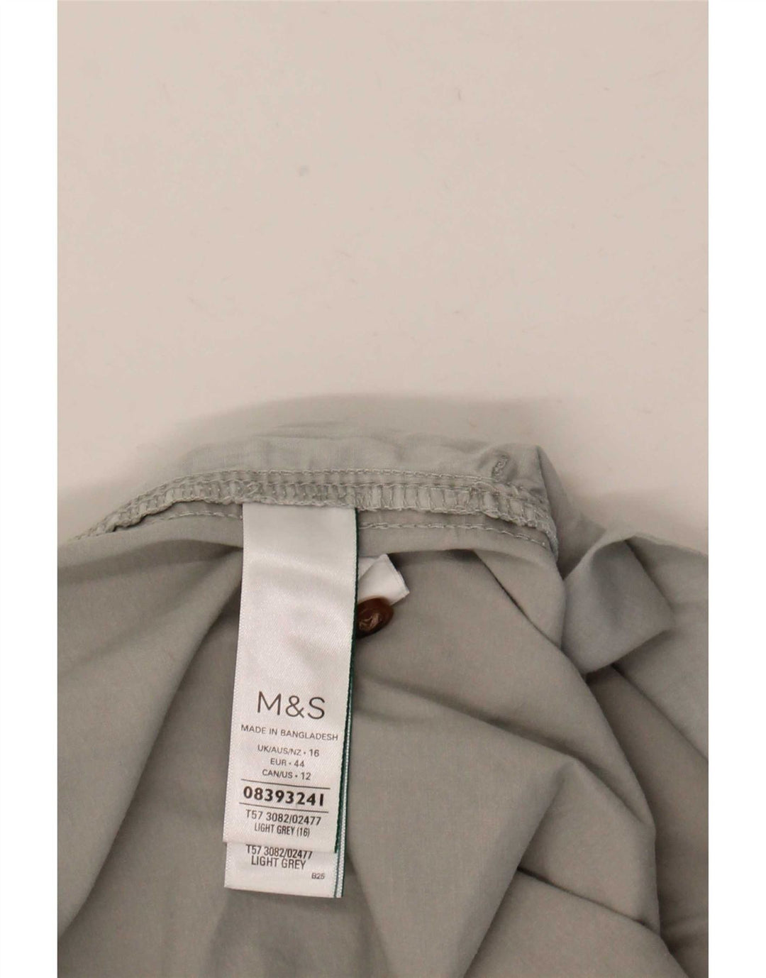 Marks & Spencer Γυναικείο σορτς chino UK 16 μεγάλο W36 γκρι βαμβακερό