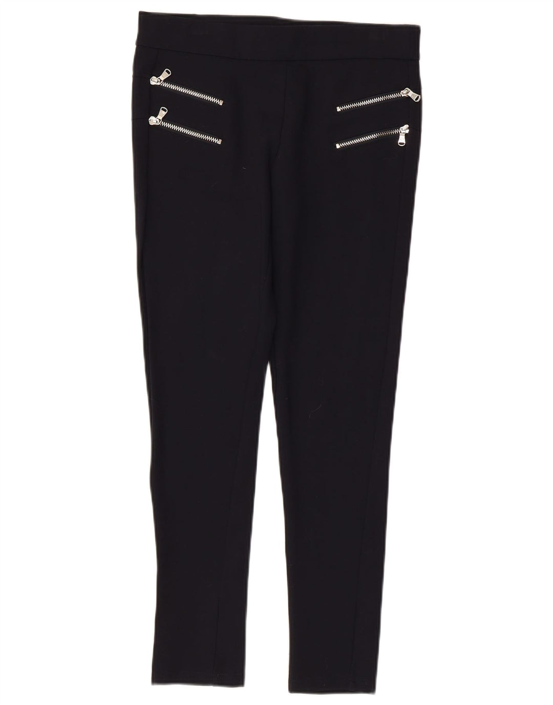 Zara Γυναικείο Cropped Παντελόνι Medium W28 L25 Μαύρο