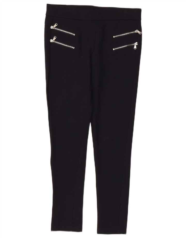 Zara Γυναικείο Cropped Παντελόνι Medium W28 L25 Μαύρο