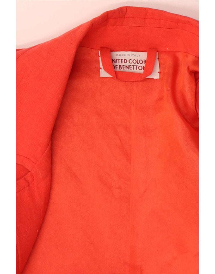 Γυναικείο παλτό Benetton UK 14 Medium Orange