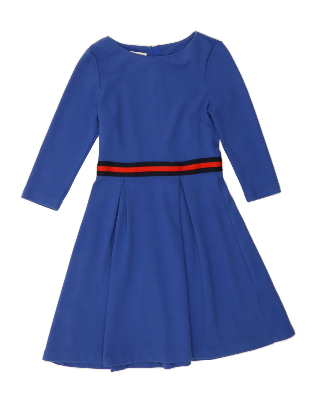 MONSOON Womens 3/4 Sleeve A-Line Dress UK 10 Small  Blue Polyester Vintage Monsoon and Second-Hand Monsoon from Messina Hembry 