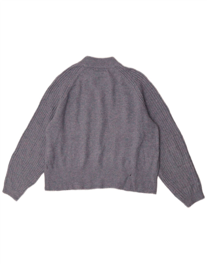 Marks & Spencer Γυναικείο πουλόβερ με λαιμόκοψη UK 14 Medium Navy Blue