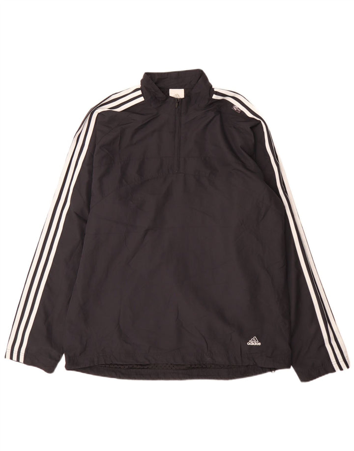 Ανδρική φόρμα πουλόβερ με φερμουάρ Adidas Top Large Navy Blue Sports
