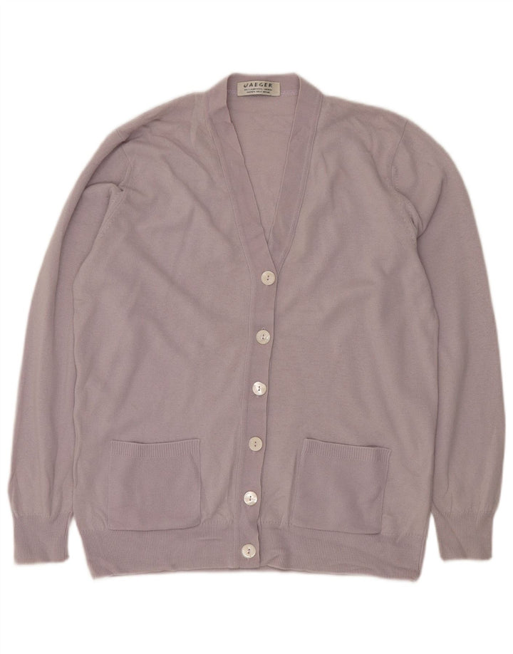 Γυναικεία ζακέτα Jaeger UK 14 Medium Purple Lambswool