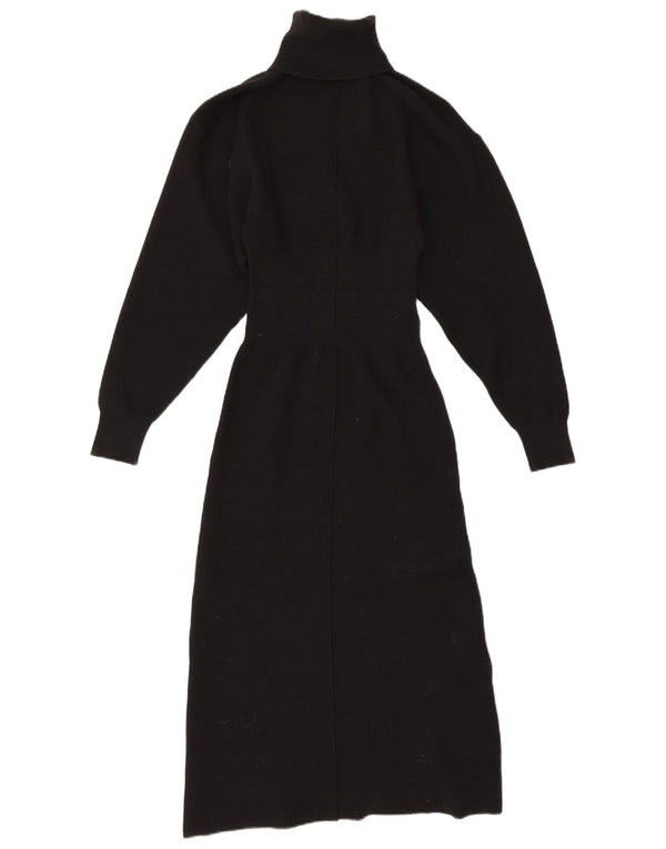 Γυναικείο μακρυμάνικο φόρεμα Zara UK 8 Small Black Viscose
