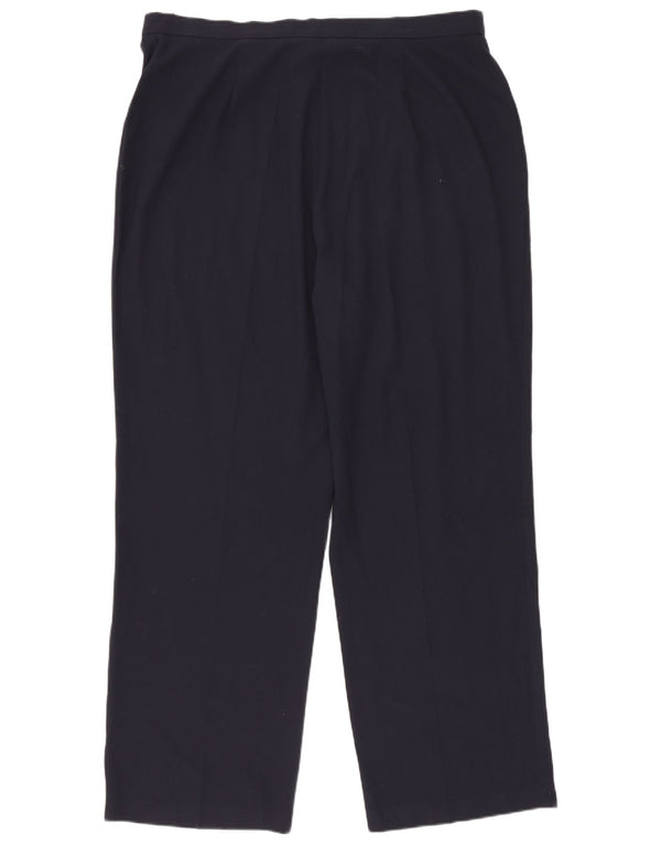 Marks & Spencer Γυναικείο ίσιο παντελόνι UK 18 XL W35 L27 Navy Blue