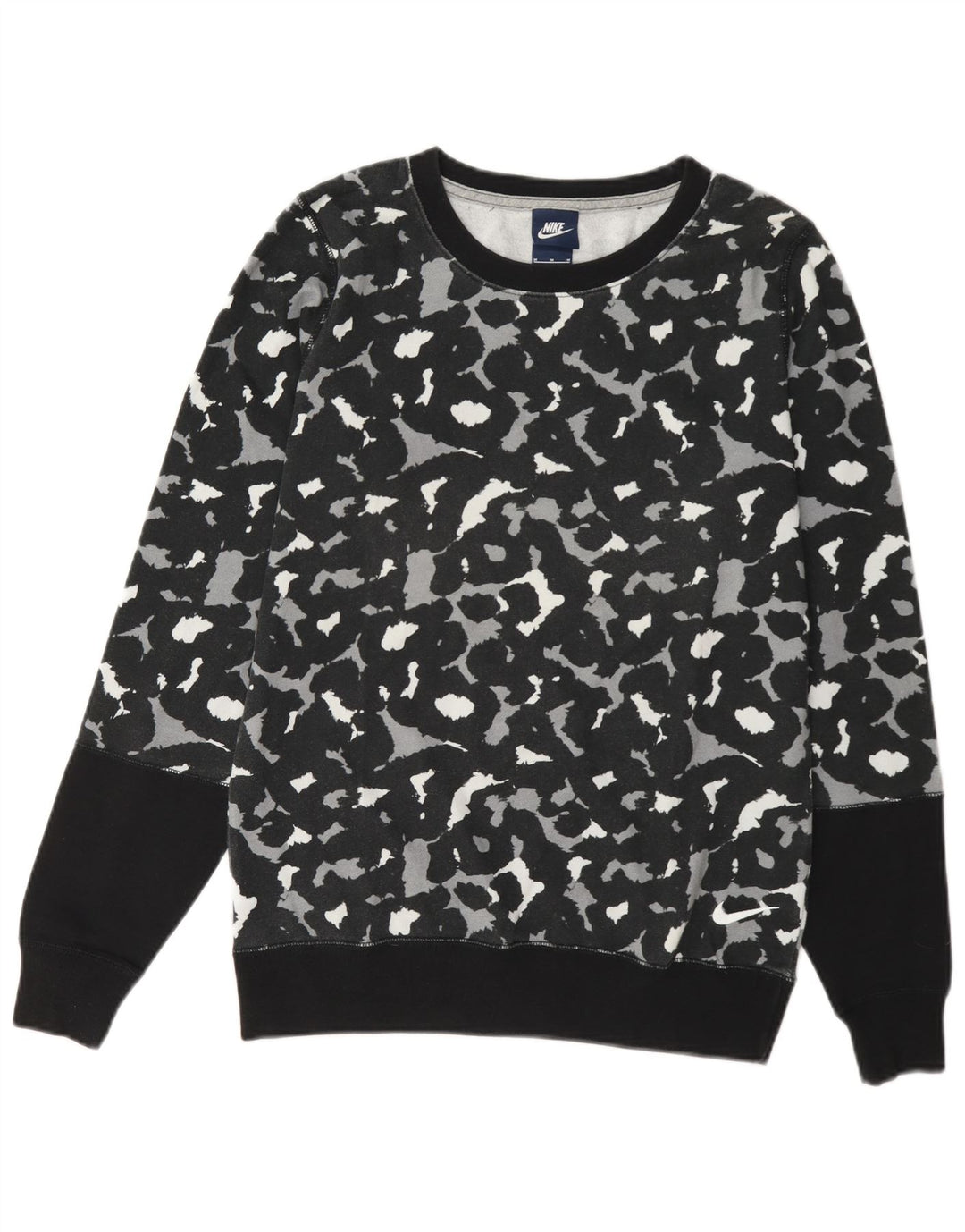 Γυναικεία φούτερ Nike Jumper UK 14 Medium Black Animal print