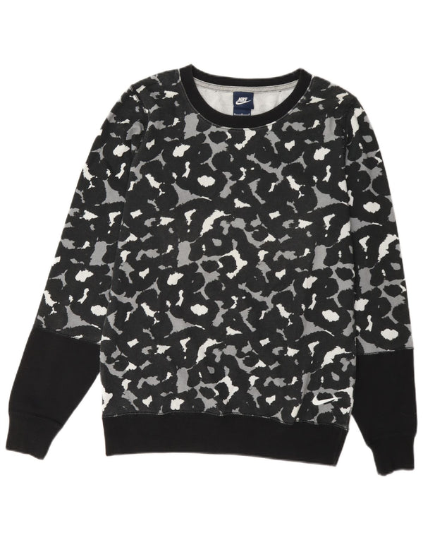 Γυναικεία φούτερ Nike Jumper UK 14 Medium Black Animal print