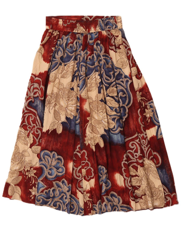 Pippa Dee γυναικεία πλισέ φούστα UK 12 Medium W28 Πολύχρωμη Floral