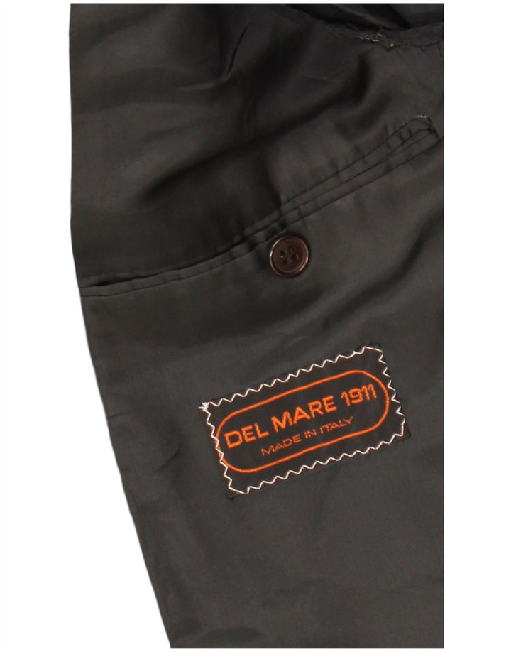 DEL MARE 1911 Ανδρικό σακάκι σακάκι με 1 κουμπί UK 38 Μεσαίο Μαύρο