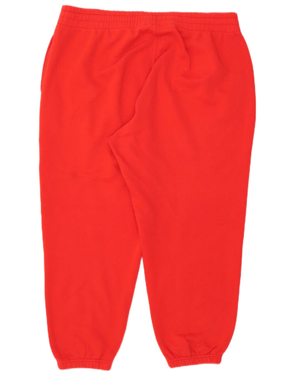 Adidas γυναικεία φόρμα παντελόνι Joggers UK 24/26 2XL κόκκινο βαμβακερό