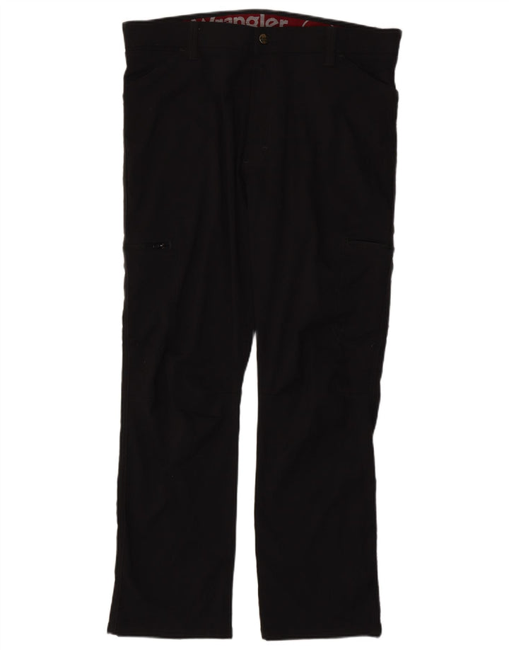 Ανδρικό ίσιο παντελόνι Cargo WRANGLER W38 L30 Μαύρο νάιλον