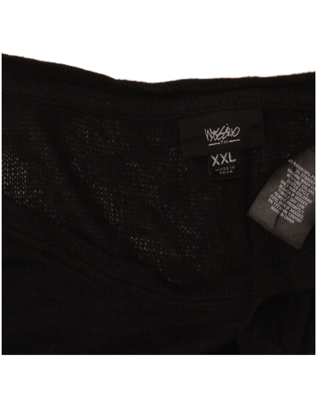 Massimo Dutti Womens See Through Asymmetric Tunic Top 20 2XL Black Rayon