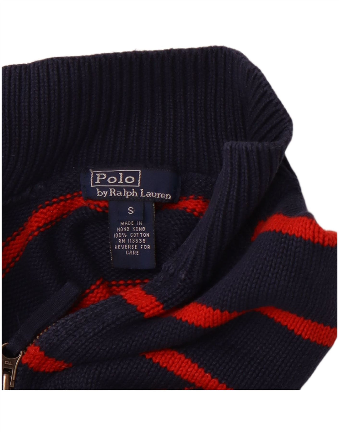 POLO RALPH LAUREN Αγόρια πουλόβερ με φερμουάρ 7-8 ετών Small Navy Blue