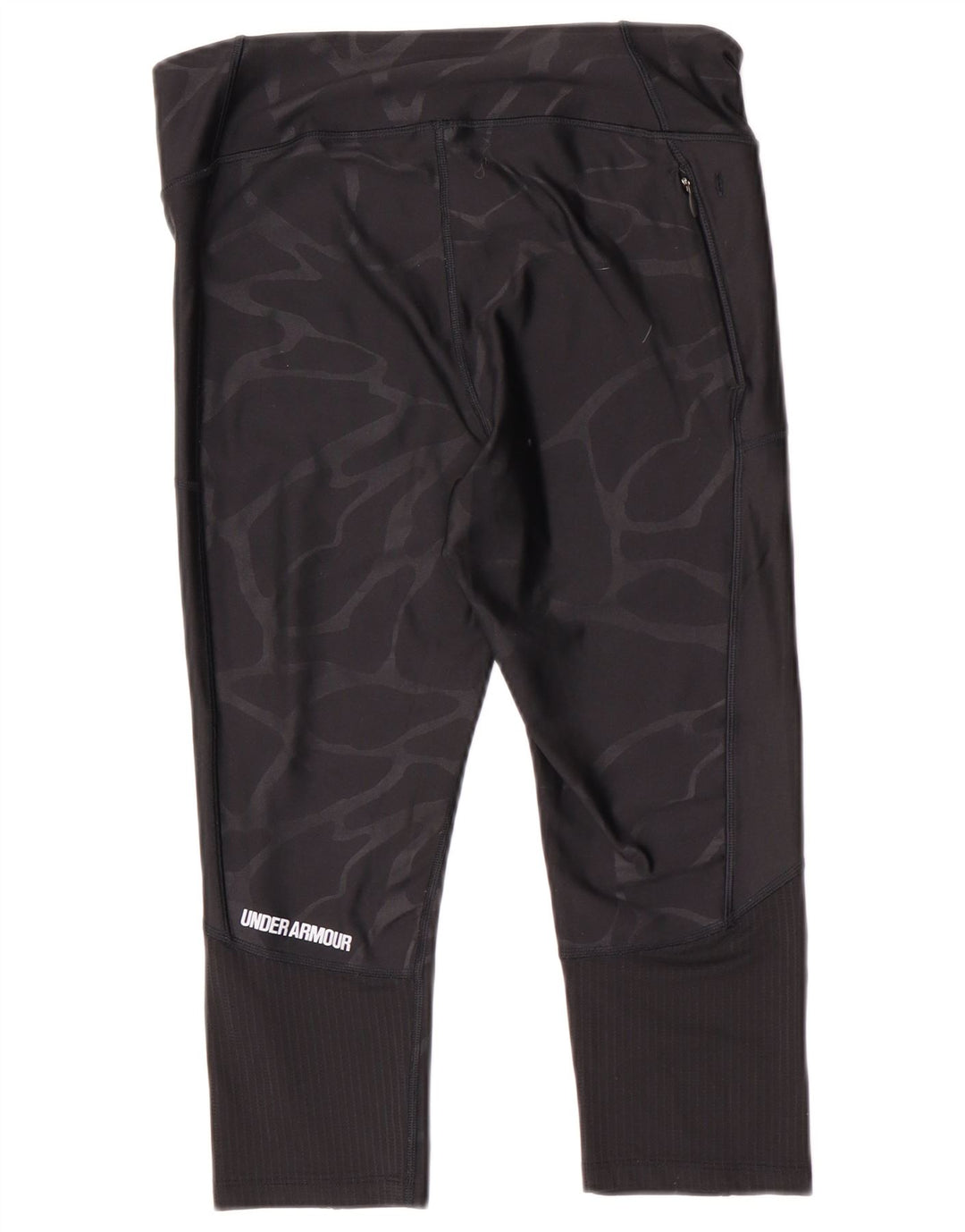 Under Armour Γυναικείο Κάπρι Κολάν UK 14 Μεσαίο Μαύρο Καμουφλάζ