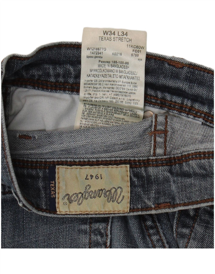 Ανδρικό τζιν ίσιο WRANGLER Texas Stretch W34 L34 Μπλε βαμβακερό