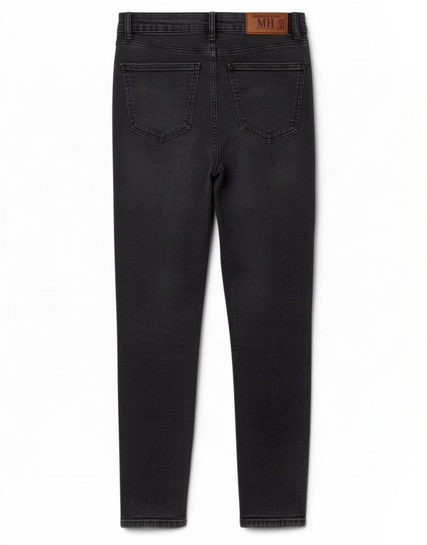 Zara Γυναικείο Skinny Jeans EU 42 Large W32 L27 Μαύρο βαμβακερό