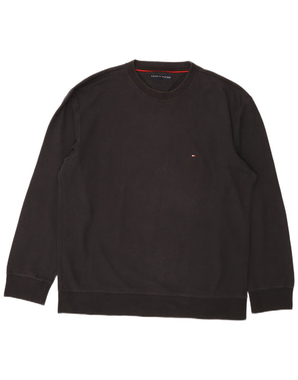 Ανδρικό φούτερ Tommy Hilfiger Jumper XL Μαύρο βαμβακερό