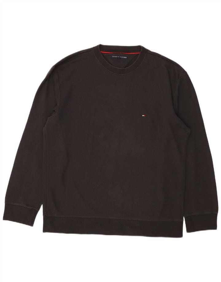 Ανδρικό φούτερ Tommy Hilfiger Jumper XL Μαύρο βαμβακερό