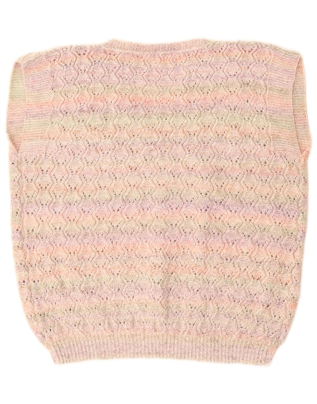 Γυναικείο γιλέκο VINTAGE Tank Top UK 16 μεγάλο ροζ ριγέ