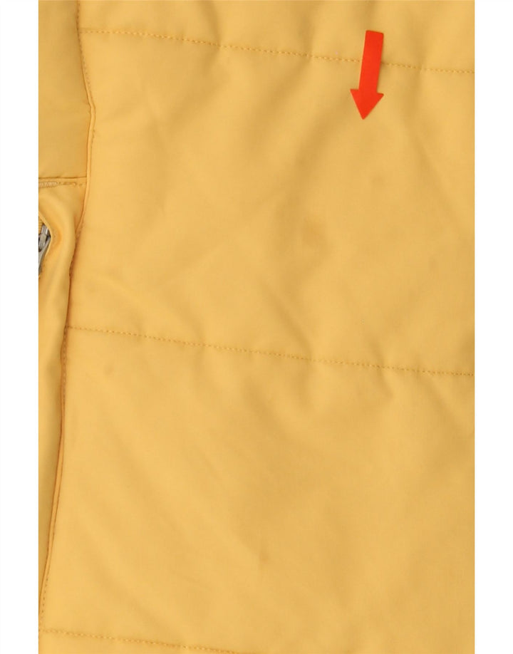 KAPPA Mens Padded Gilet UK 38 Medium Yellow Polyester Vintage Kappa and Second-Hand Kappa from Messina Hembry 