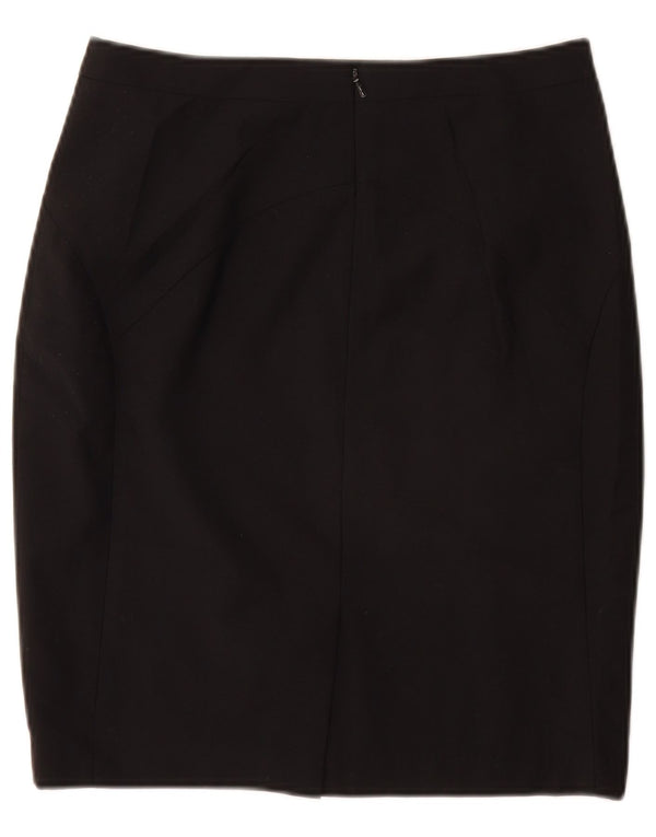 Reiss Γυναικεία Pencil Φούστα UK 10 Small W28 Μαύρη μάλλινη