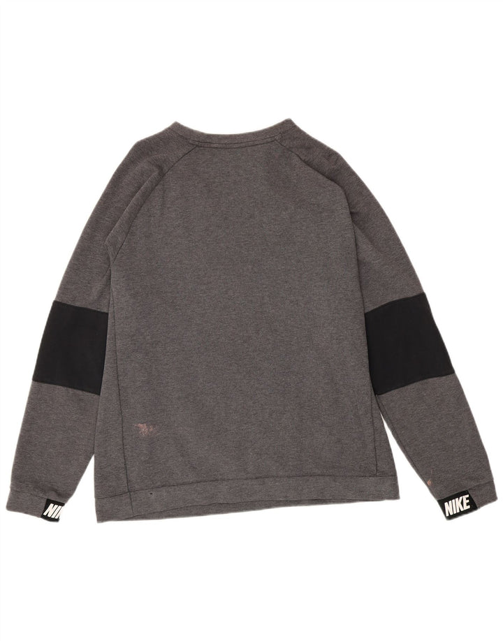 Ανδρικό γραφικό φούτερ Nike Jumper με μεγάλο γκρι χρώμα