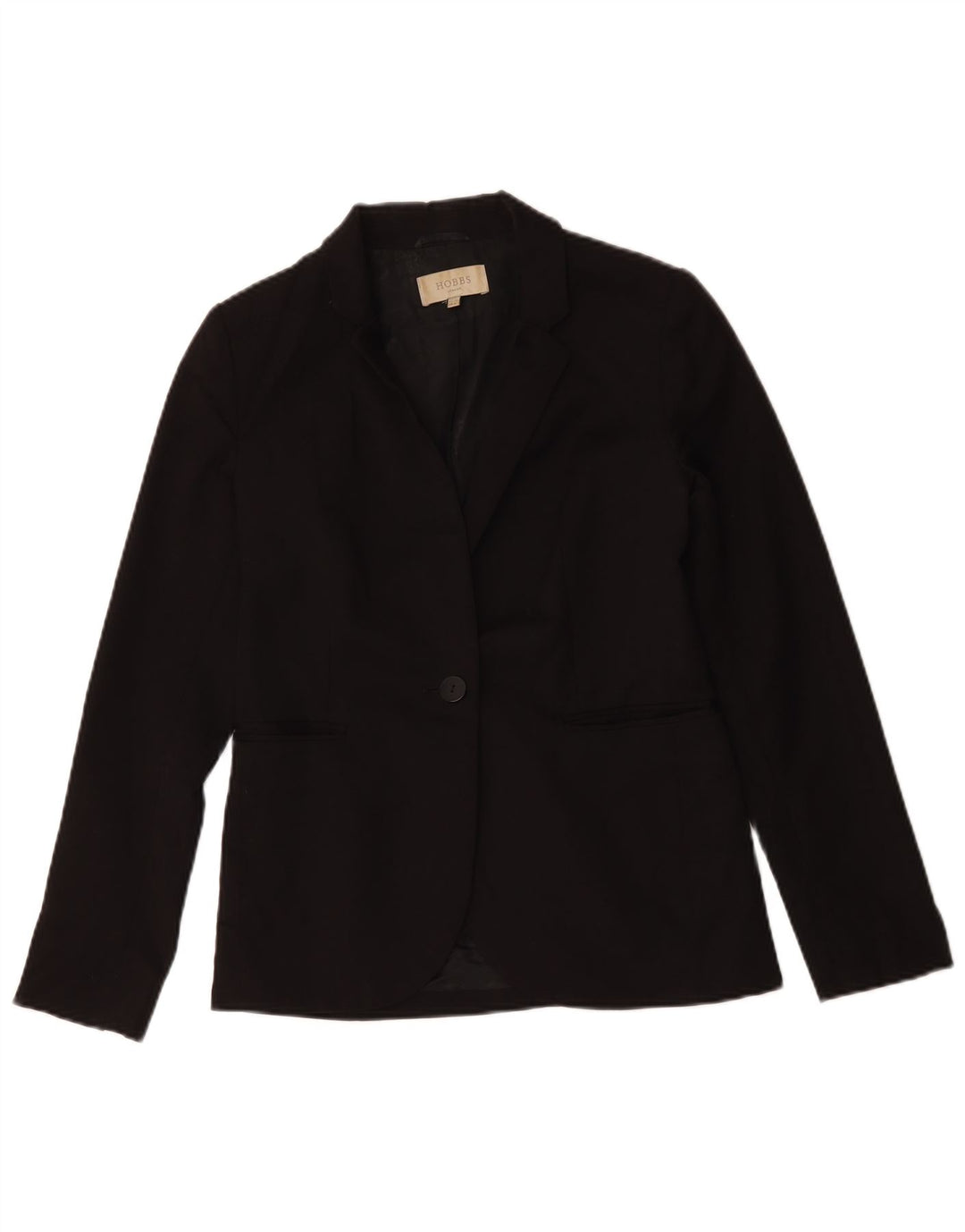 Hobbs Γυναικείο σακάκι 1 κουμπιού UK 8 Small Black Wool