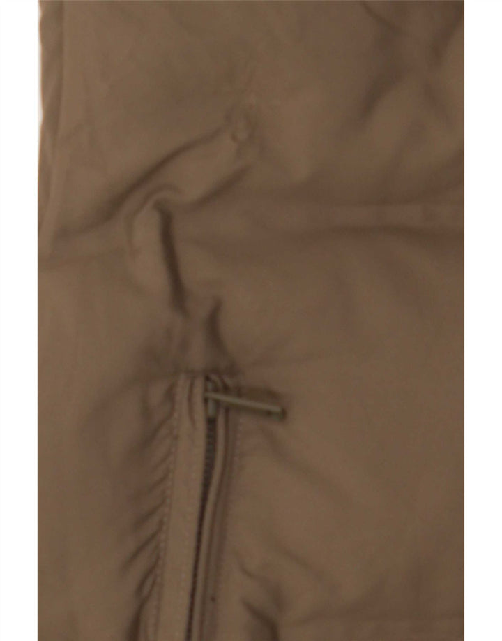 Zara Γυναικείο padded Gilet UK 14 Medium Khaki Polyester