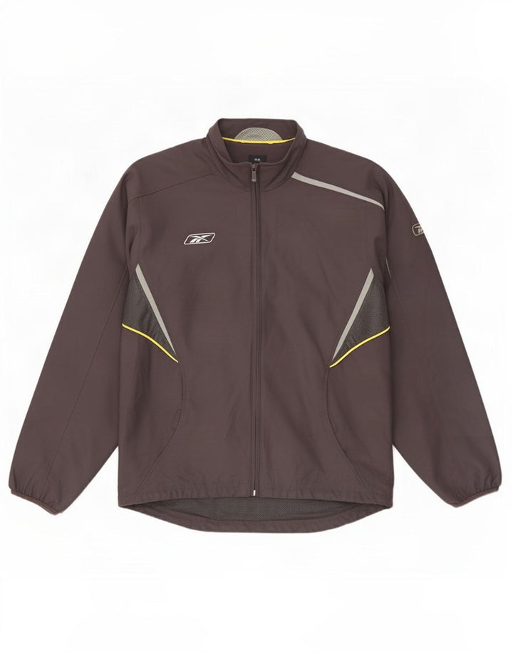 Ανδρική φόρμα Reebok Top Jacket Μεσαίο Μαύρο Colourblock Πολυεστέρας