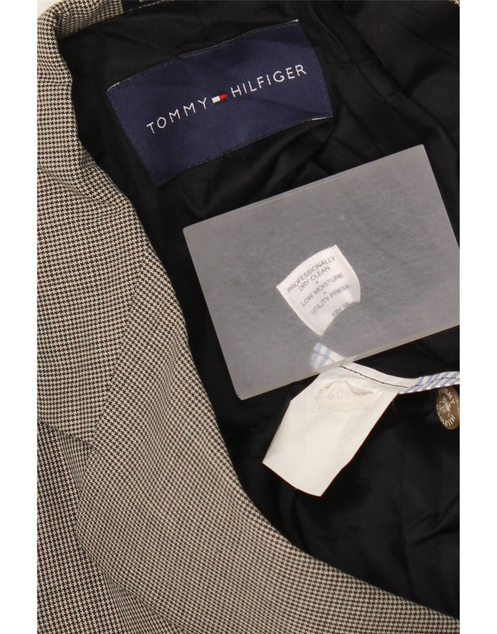 Tommy Hilfiger Ανδρικό σακάκι 3 κουμπιών UK 40 Large Grey Houndstooth